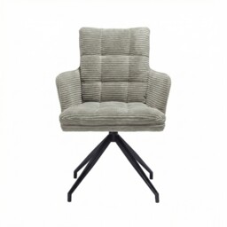 Odine Swivel Dining Chair, Grey Velvet - Barker & Stonehouse - thumbnail 3