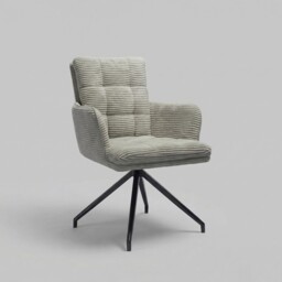 Odine Swivel Dining Chair, Grey Velvet - Barker & Stonehouse - thumbnail 2