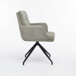 Odine Swivel Dining Chair, Grey Velvet - Barker & Stonehouse - thumbnail 4