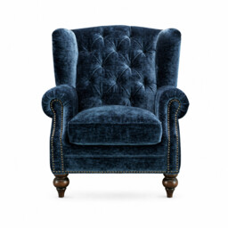 Ullswater Wing Armchair, Blue Fabric - Barker & Stonehouse - thumbnail 2