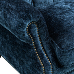 Ullswater Wing Armchair, Blue Fabric - Barker & Stonehouse - thumbnail 3
