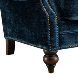 Ullswater Wing Armchair, Blue Fabric - Barker & Stonehouse - thumbnail 4