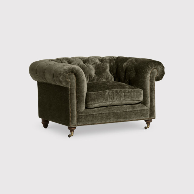 Highgrove Snuggler Armchair, Green Fabric - Barker & Stonehouse - image 1