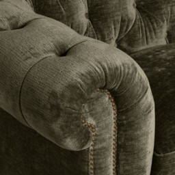 Highgrove Snuggler Armchair, Green Fabric - Barker & Stonehouse - thumbnail 3