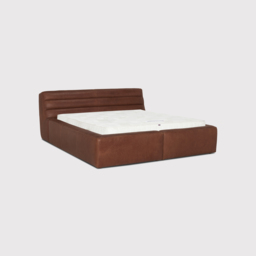 Timothy Oulton Shabby Superking Super King Bed Uk 183X198Cm, Brown Leather - Barker & Stonehouse - thumbnail 3