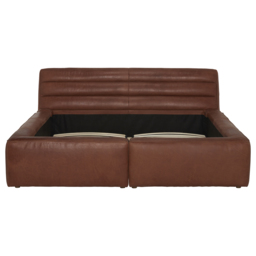 Timothy Oulton Shabby Superking Super King Bed Uk 183X198Cm, Brown Leather - Barker & Stonehouse - thumbnail 5
