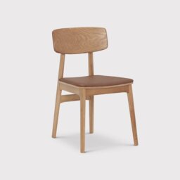 Tatum Livo Dining Chair, Brown Oak - Barker & Stonehouse - thumbnail 4