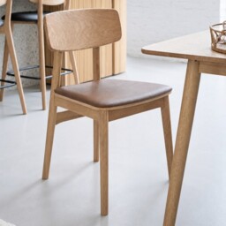 Tatum Livo Dining Chair, Brown Oak - Barker & Stonehouse - thumbnail 3