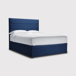 Simba Wilmslow Side Lift Ottoman Super King Bed Frame, Blue Fabric - Barker & Stonehouse - thumbnail 1
