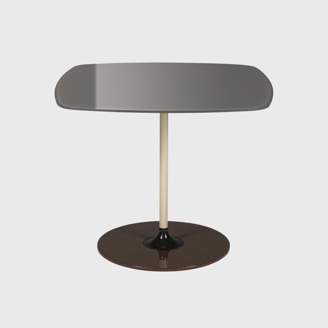 Kartell Thierry Side Table 50x50x40 Grey Glass - Barker & Stonehouse - image 1