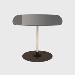 Kartell Thierry Side Table 50x50x40 Grey Glass - Barker & Stonehouse - thumbnail 1