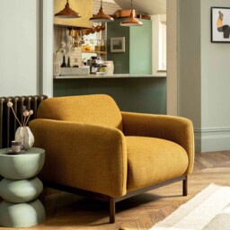 Connie Armchair, Yellow Fabric - Barker & Stonehouse - thumbnail 2