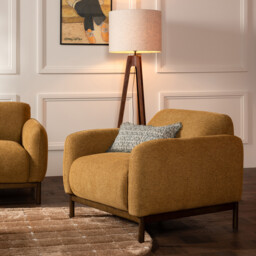 Connie Armchair, Yellow Fabric - Barker & Stonehouse - thumbnail 4