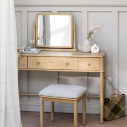 Valla Dressing Table Mirror, Neutral Oak - Barker & Stonehouse - thumbnail 2