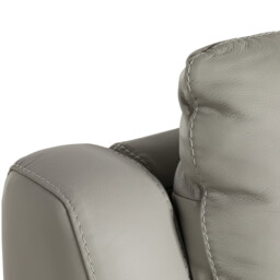 Fiore 2.5 Seater Recliner Sofa with 2 Power Recliners, Grey Leather - Barker & Stonehouse - thumbnail 3