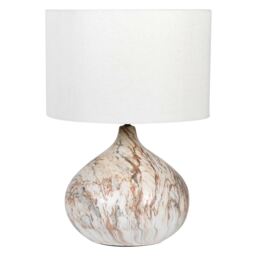 Marbled Table Lamp Ceramic - Barker & Stonehouse - thumbnail 1