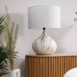 Marbled Table Lamp Ceramic - Barker & Stonehouse - thumbnail 2