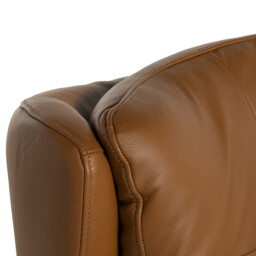 Mills Swivel Armchair, Brown Leather - Barker & Stonehouse - thumbnail 4