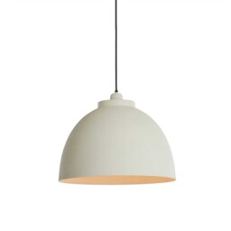 Medium Cream Dome Pendant Light - Barker & Stonehouse - thumbnail 2