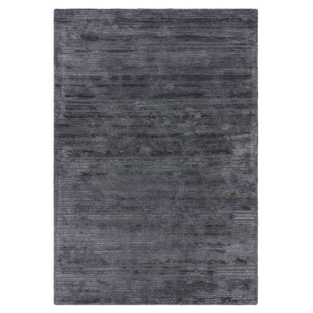 Heath Petrol 160x230cm Rug, Square, Blue Viscose - Barker & Stonehouse