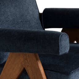 Pure Furniture Bogart Club Accent Chair with Arms, Blue Fabric - Barker & Stonehouse - thumbnail 6