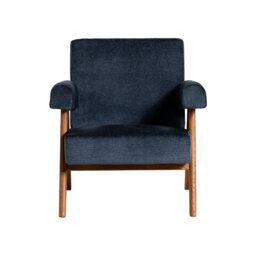 Pure Furniture Bogart Club Accent Chair with Arms, Blue Fabric - Barker & Stonehouse - thumbnail 3