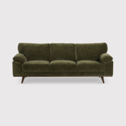 Bowes 3 Seater Sofa, Green Fabric - Barker & Stonehouse - thumbnail 1