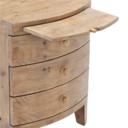 Lewes 3 Drawer Wide Bedside Table, Neutral Wood - Barker & Stonehouse - thumbnail 6