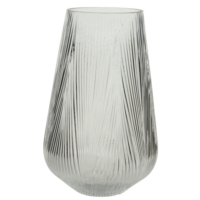 Etched Glass Vase, Neutral - Barker & Stonehouse
