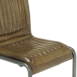 Pure Furniture Jensen Dining Chair, Green Leather - Barker & Stonehouse - thumbnail 4