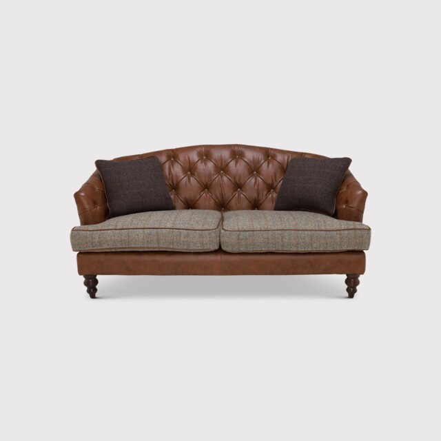 Tetrad Harris Tweed Dalmore Petit 2 Seater Sofa, Brown Fabric - Barker & Stonehouse - image 1