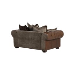 Taunton 1.5 Seater Sofa, Brown Fabric & Leather - Barker & Stonehouse - thumbnail 5
