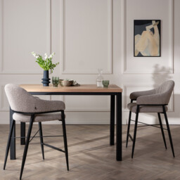 Hinoki Bar Stool, Neutral Fabric - Barker & Stonehouse - thumbnail 2
