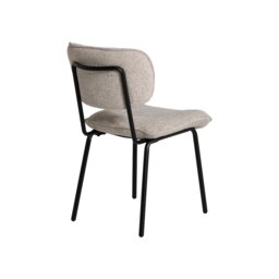 Lindy Dining Chair, Neutral Fabric - Barker & Stonehouse - thumbnail 4