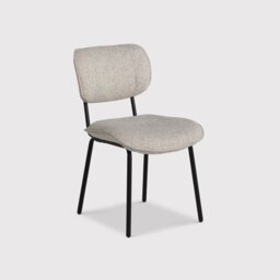 Lindy Dining Chair, Neutral Fabric - Barker & Stonehouse - thumbnail 2