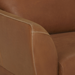 Aldo 3 Seater Sofa, Brown Leather - Barker & Stonehouse - thumbnail 5