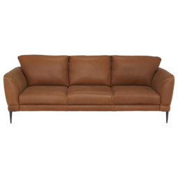 Aldo 3 Seater Sofa, Brown Leather - Barker & Stonehouse - thumbnail 4
