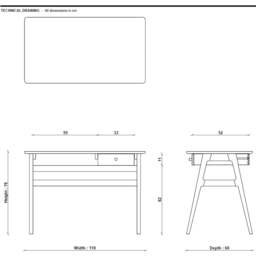 Ercol Ballatta Desk, Neutral Wood - Barker & Stonehouse - thumbnail 6