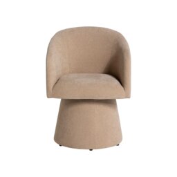 Carmen Swivel Armchair, Neutral Fabric - Barker & Stonehouse - thumbnail 4