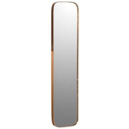 Tall Slim Gold Rim Mirror, Square Metal - Barker & Stonehouse - thumbnail 1