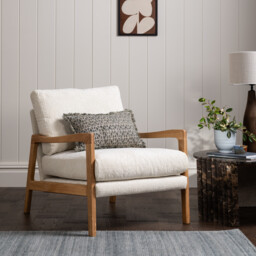 Boda Armchair, Neutral Fabric - Barker & Stonehouse - thumbnail 2