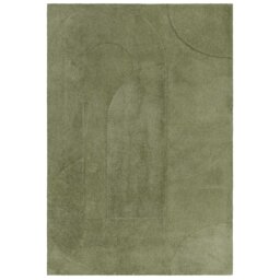 ILLUSION 160X230CM GREEN RUG, Square Polyester - Barker & Stonehouse