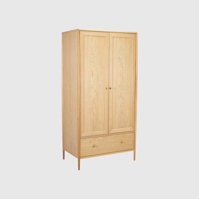Ercol Winslow 2 Door Wardrobe, Neutral Oak - Barker & Stonehouse - image 1