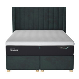 Tempur Suffolk King Slim Disc Static Divan Bed, Navy Velvet - Barker & Stonehouse - thumbnail 3