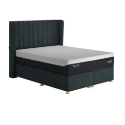 Tempur Suffolk King Slim Disc Static Divan Bed, Navy Velvet - Barker & Stonehouse - thumbnail 4