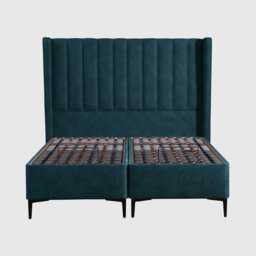 Tempur Suffolk King Slim Disc Static Divan Bed, Navy Velvet - Barker & Stonehouse - thumbnail 2