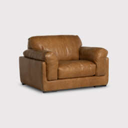 Ledbury 1.5 Seater Sofa, Brown Leather - Barker & Stonehouse