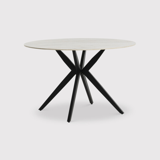 Morro Dining Table Ceramic, Round, White - Barker & Stonehouse - image 1