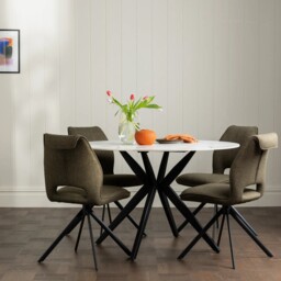 Morro Dining Table Ceramic, Round, White - Barker & Stonehouse - thumbnail 2