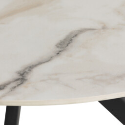 Morro Dining Table Ceramic, Round, White - Barker & Stonehouse - thumbnail 4